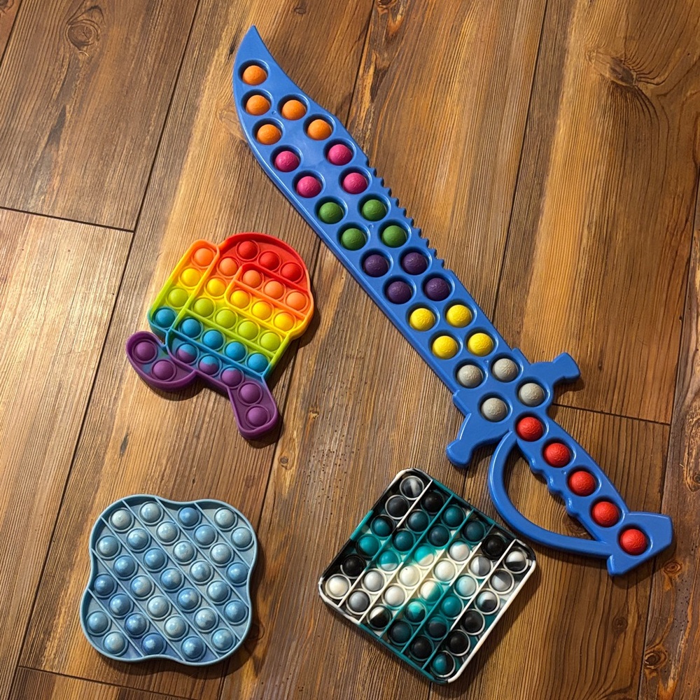 Colorful Pop It Fidget Toy Set